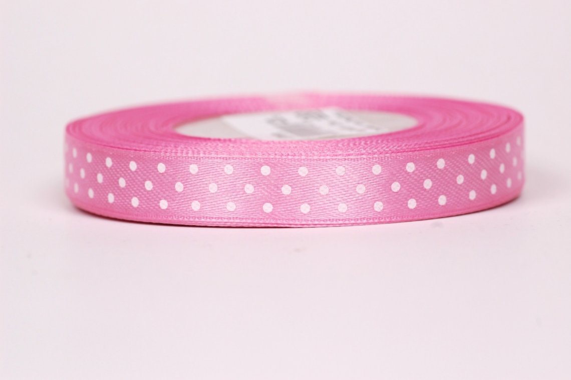 Stuha atlasová puntík šíře 12mm