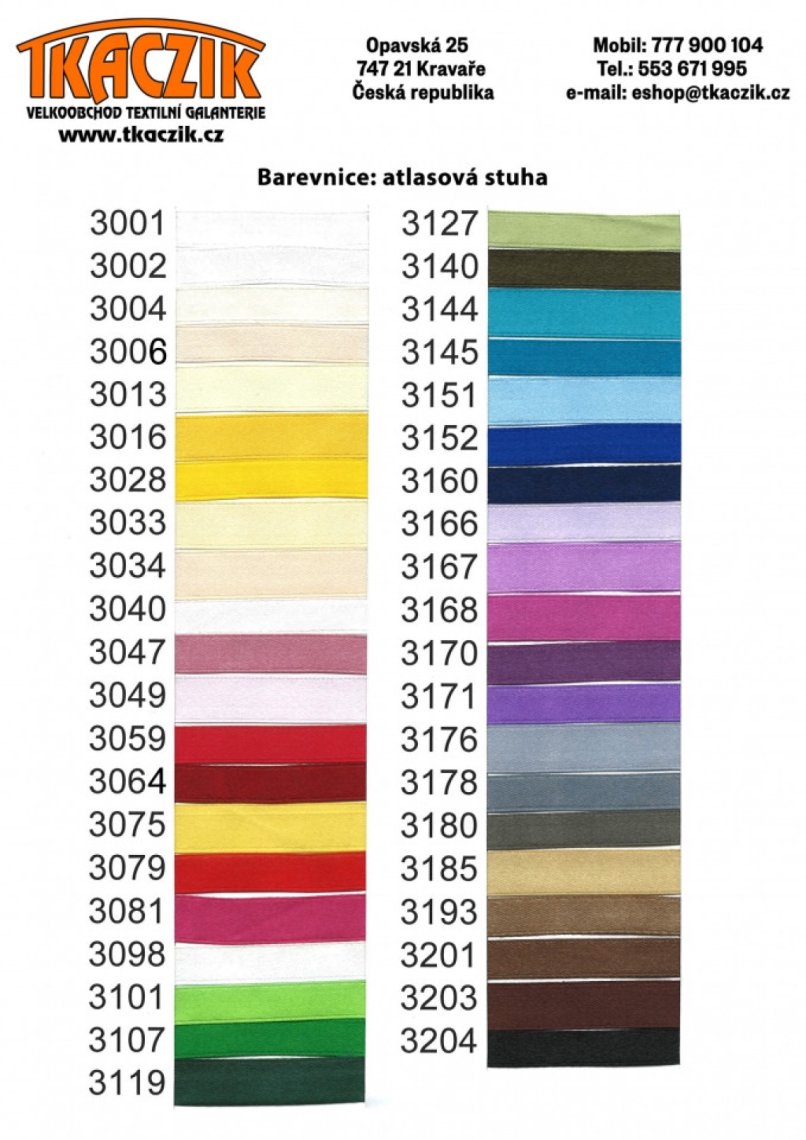 Stuha atlasová šíře 18mm návin 27m