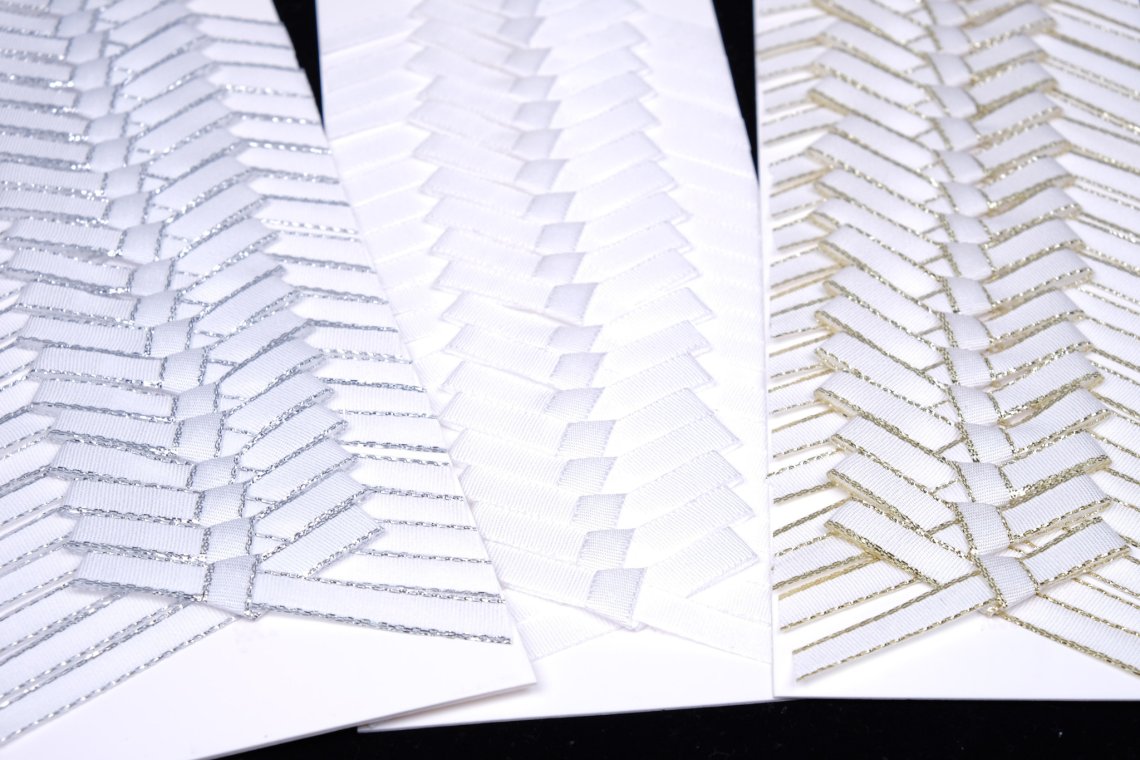 Mašlička svatební šíře 40mm karta 20ks