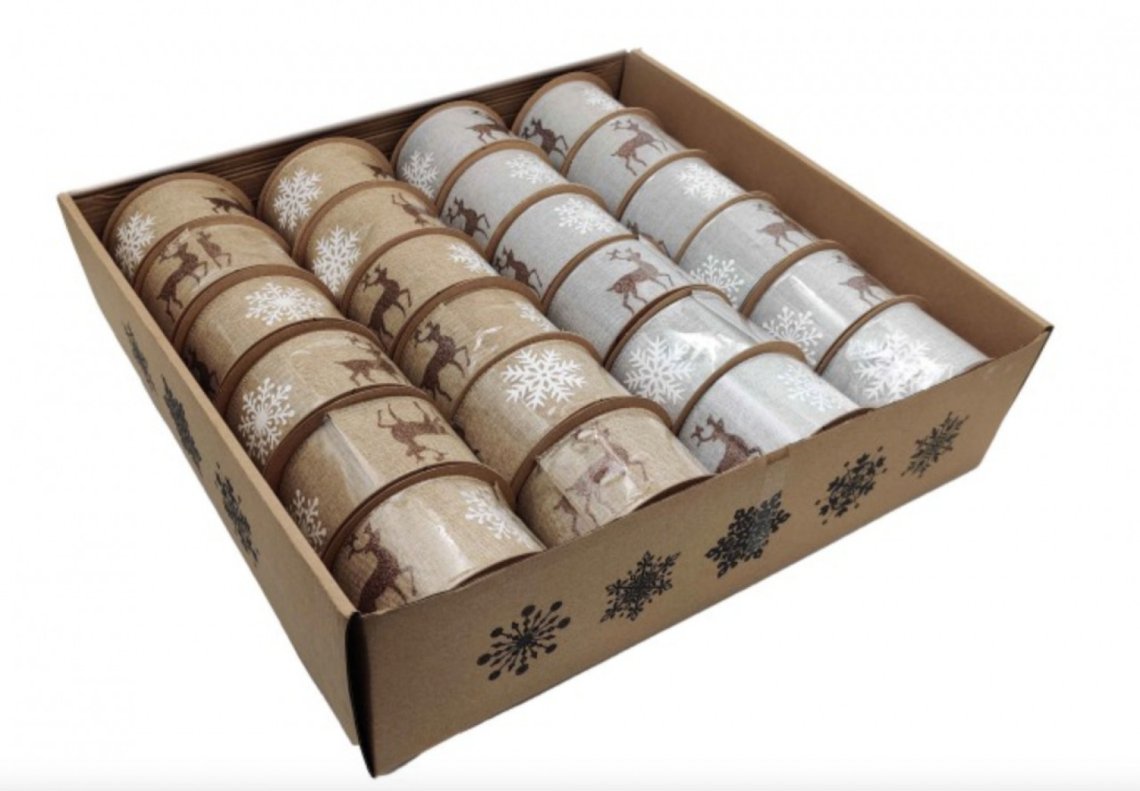 Stuha vánoční fx296 šíře 6cm