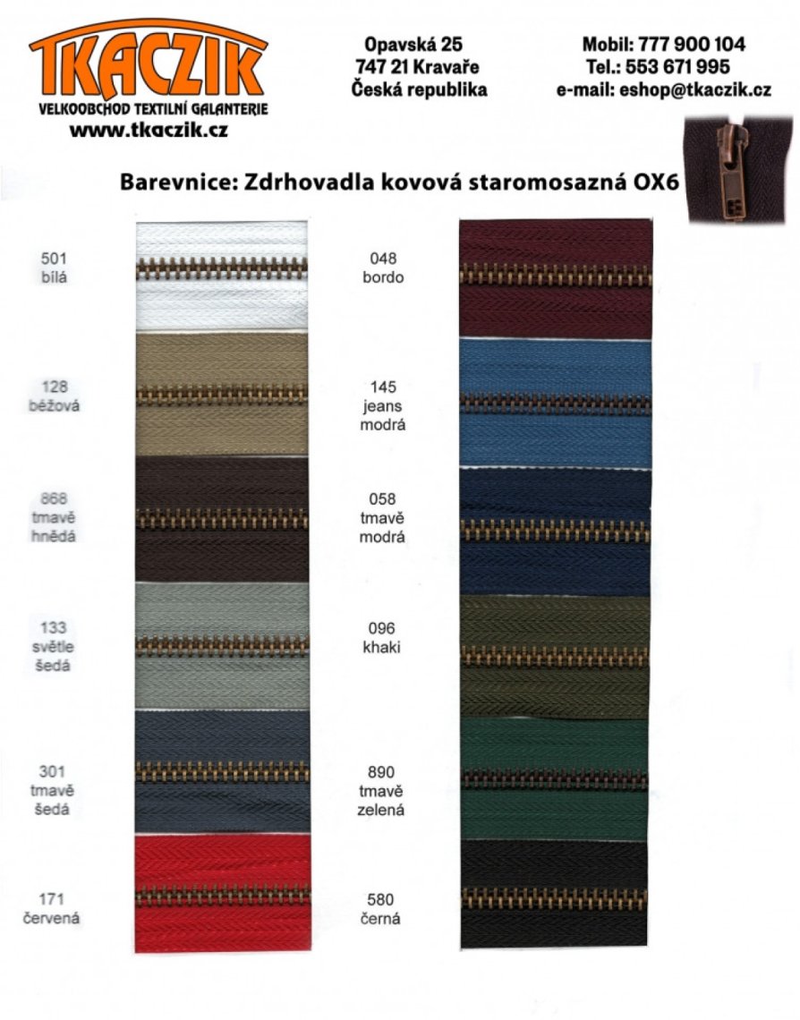 Zdrhovadlo staromosaz OX6 70cm dělitelné