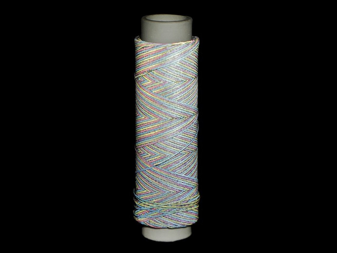 Reflexní připlétací nit multicolor 0,5mm návin 50m