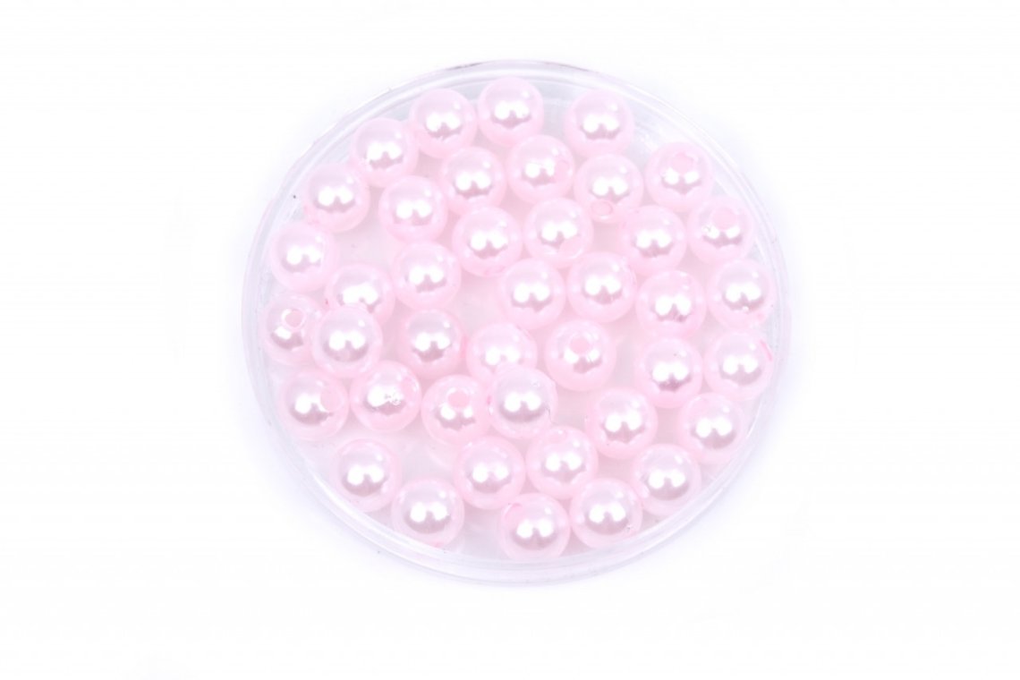 Korálky plastové PERL 10g vel.8mm