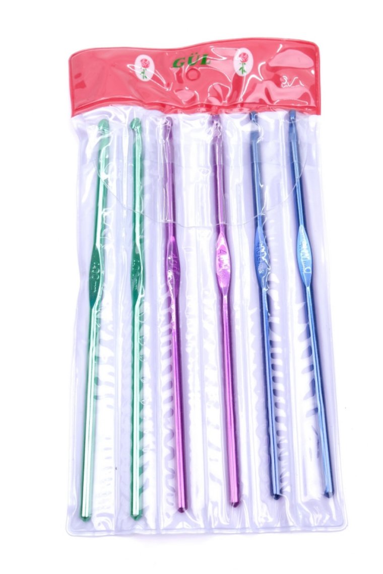 Pletací háček DANE ALU GUL 2-5mm