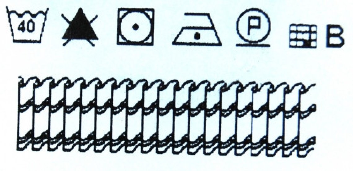 Záclonovka 23mm čirá řasení libovolné 1:3