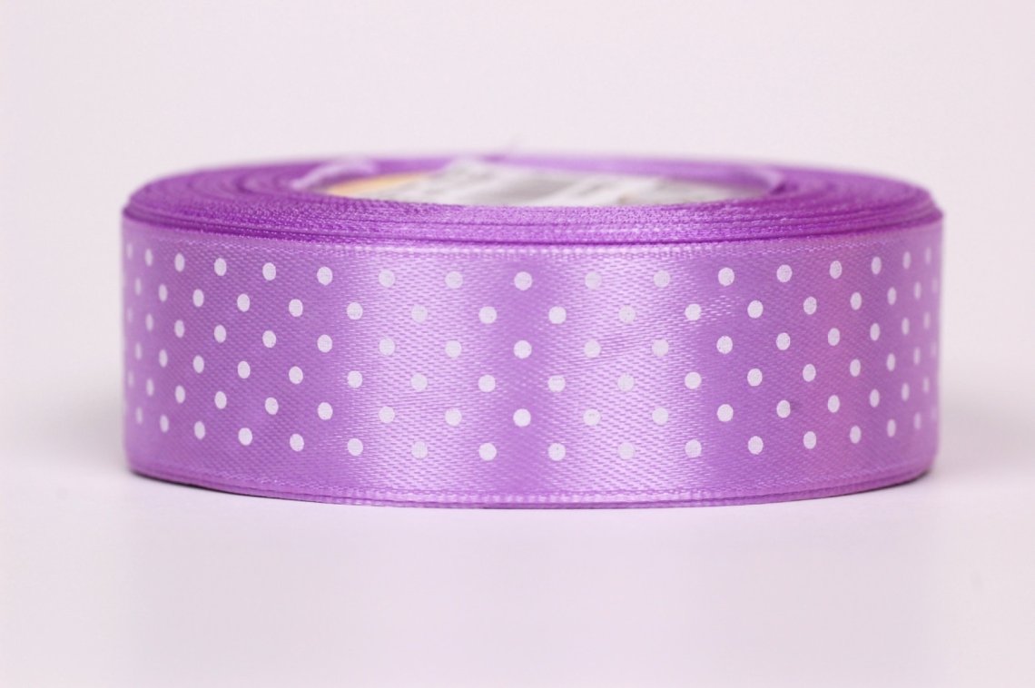 Stuha atlasová puntík šíře 25mm
