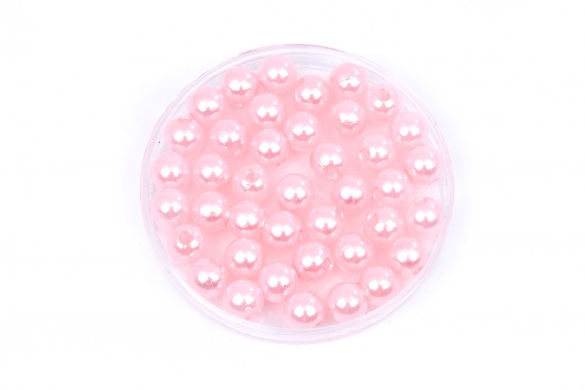 Korálky plastové PERL 10g vel.8mm