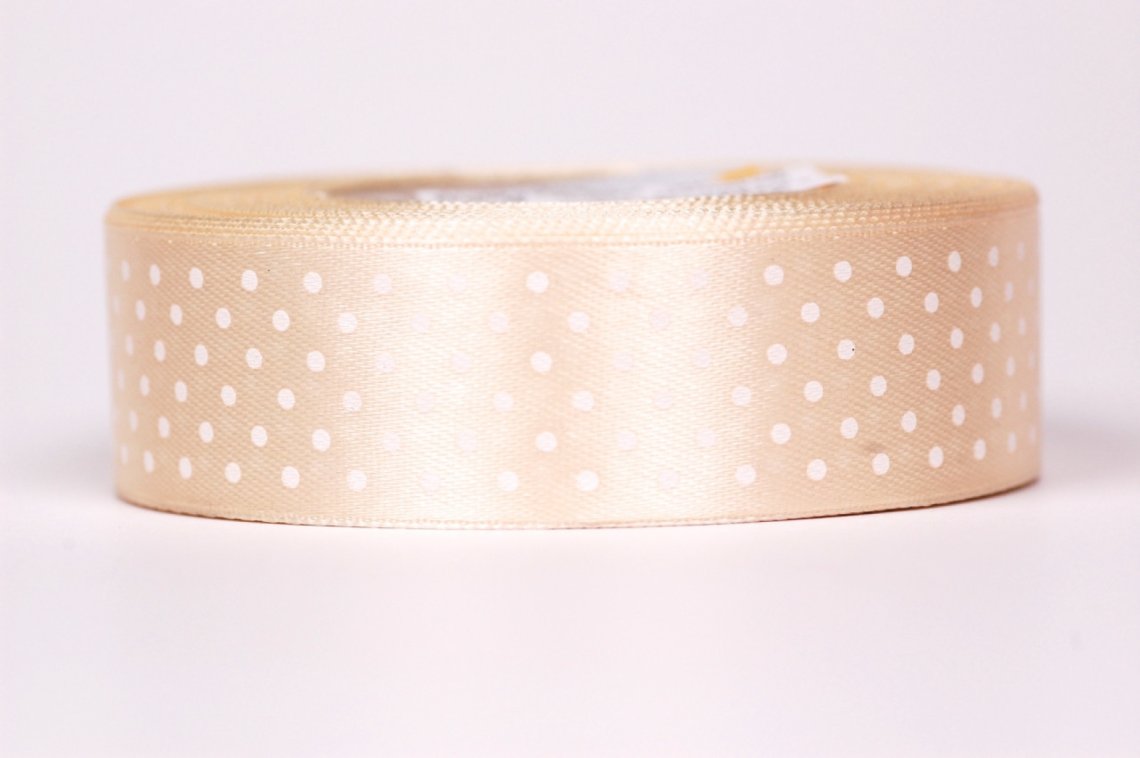 Stuha atlasová puntík šíře 25mm