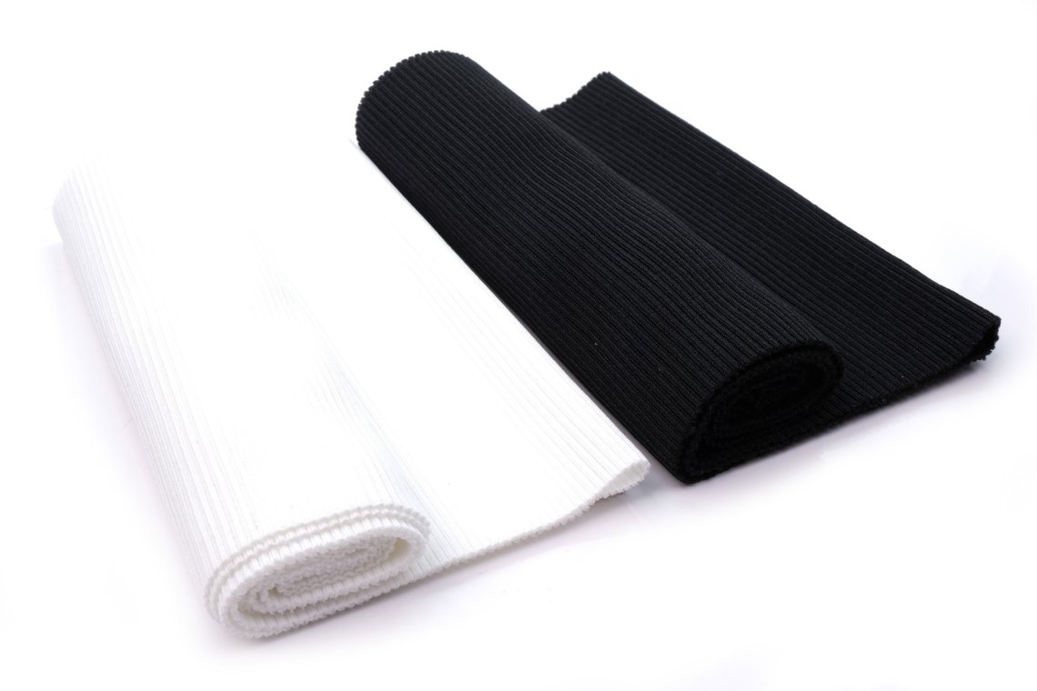 Elastické náplety žebrované PES 16x100cm