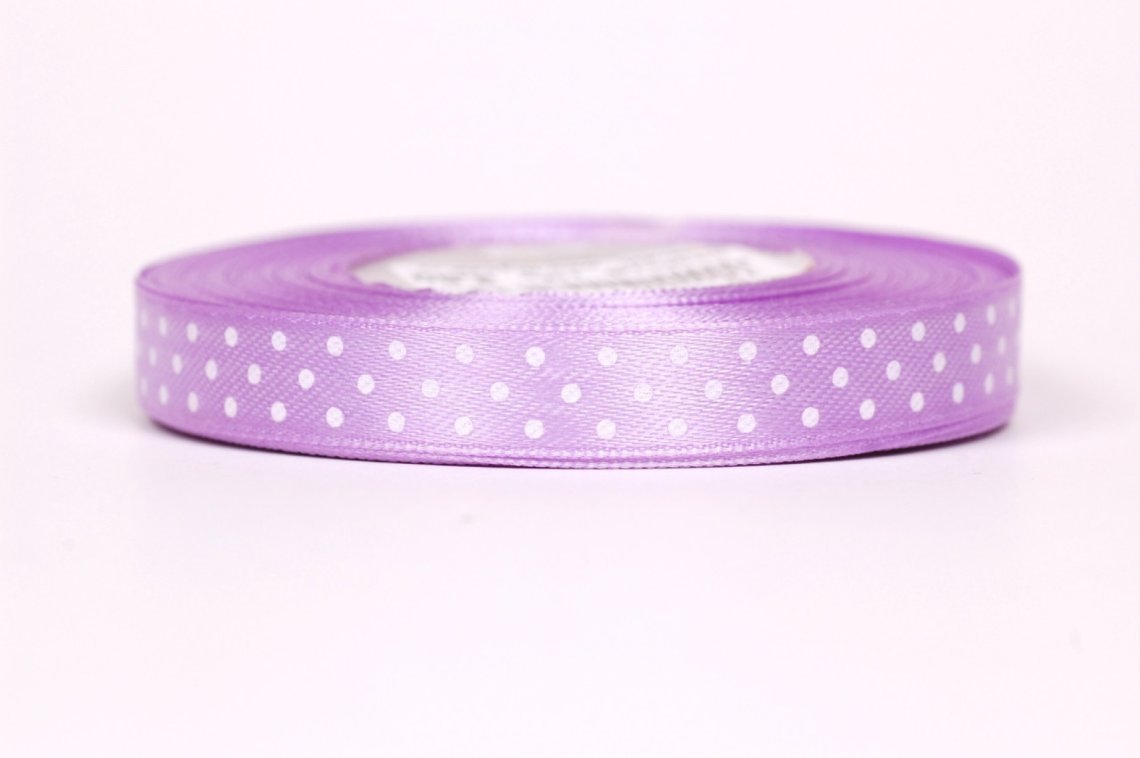 Stuha atlasová puntík šíře 12mm