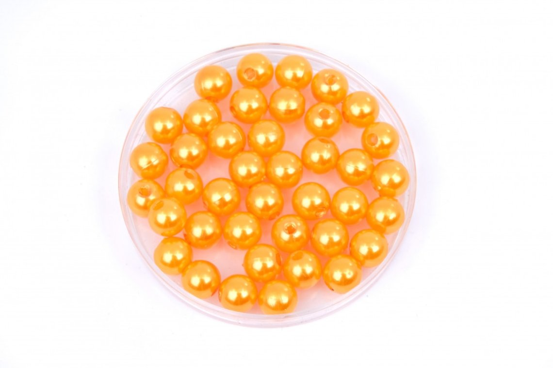 Korálky plastové PERL 10g vel.8mm