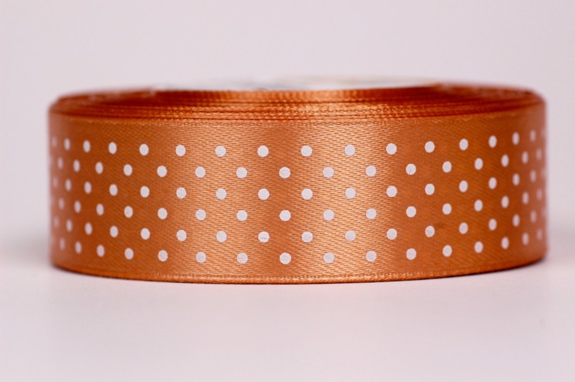 Stuha atlasová puntík šíře 25mm