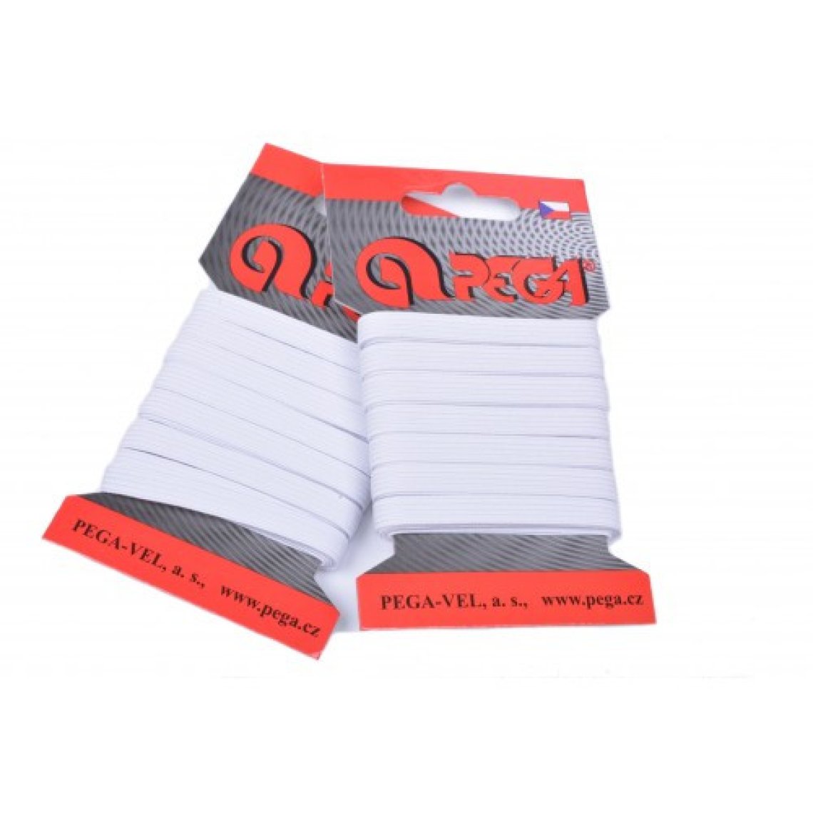 Pruženka na kartě 5m šíře 11,9mm bílá