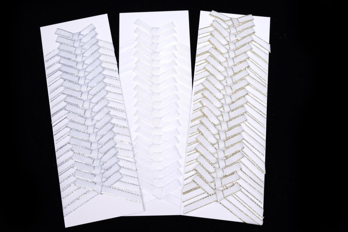 Mašlička svatební šíře 40mm karta 20ks