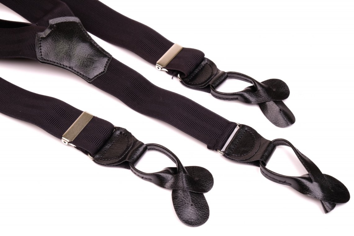 Šle pánské vzor Y šíře 40mm /120cm koženková poutka