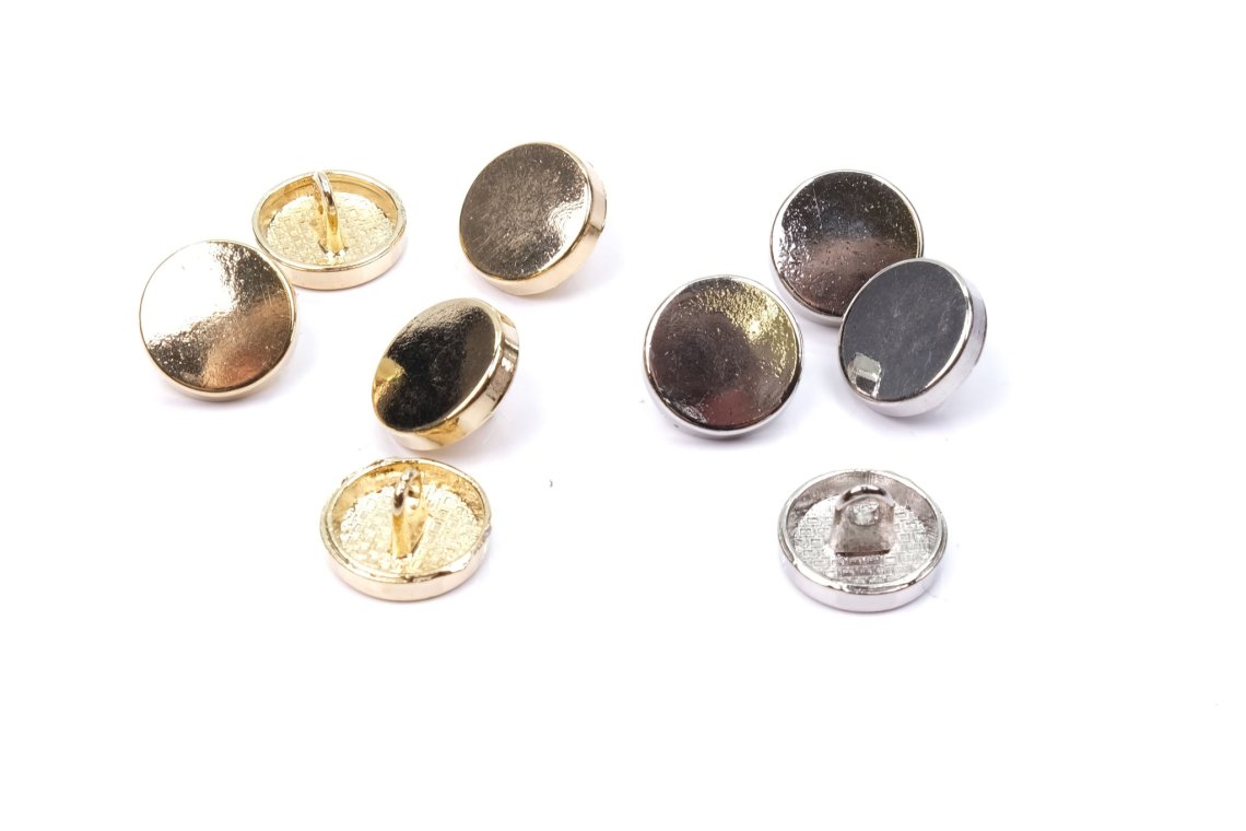 Knoflík kovový plochý vel.20 -Ø12,7 mm