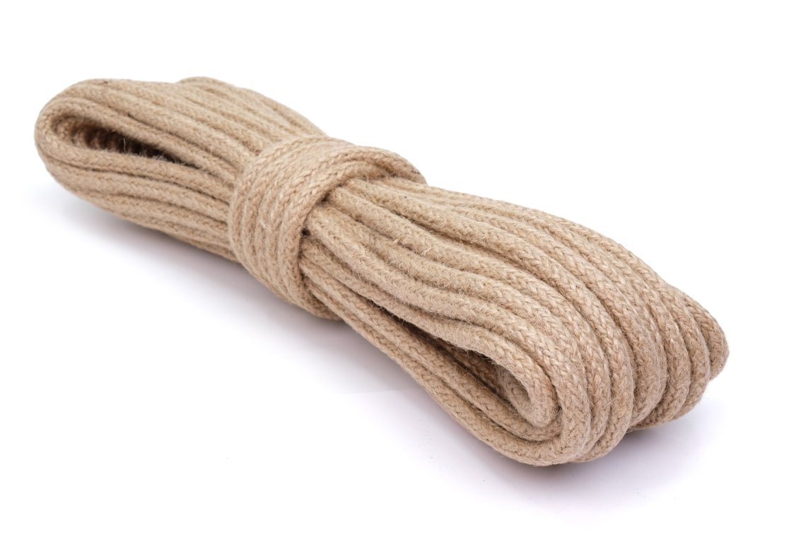 Šnůra pletená JUTOVÁ 8mm