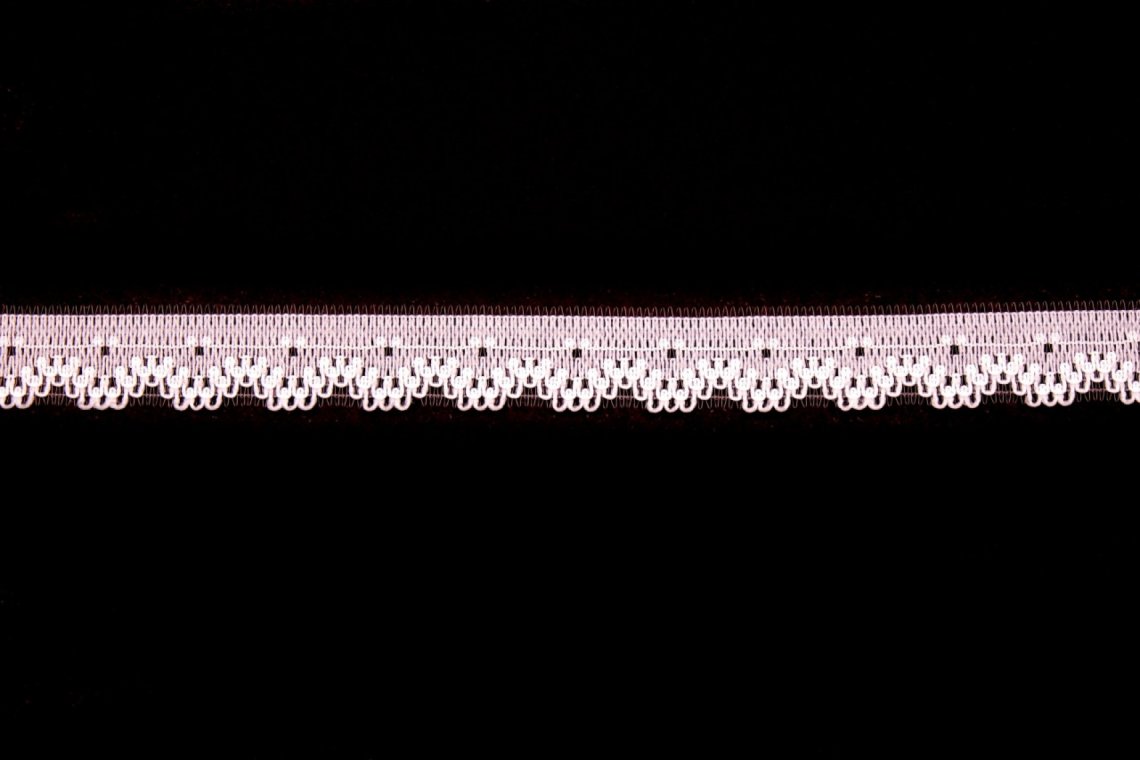 Krajka silonová 0308 šíře 1,2cm bílá