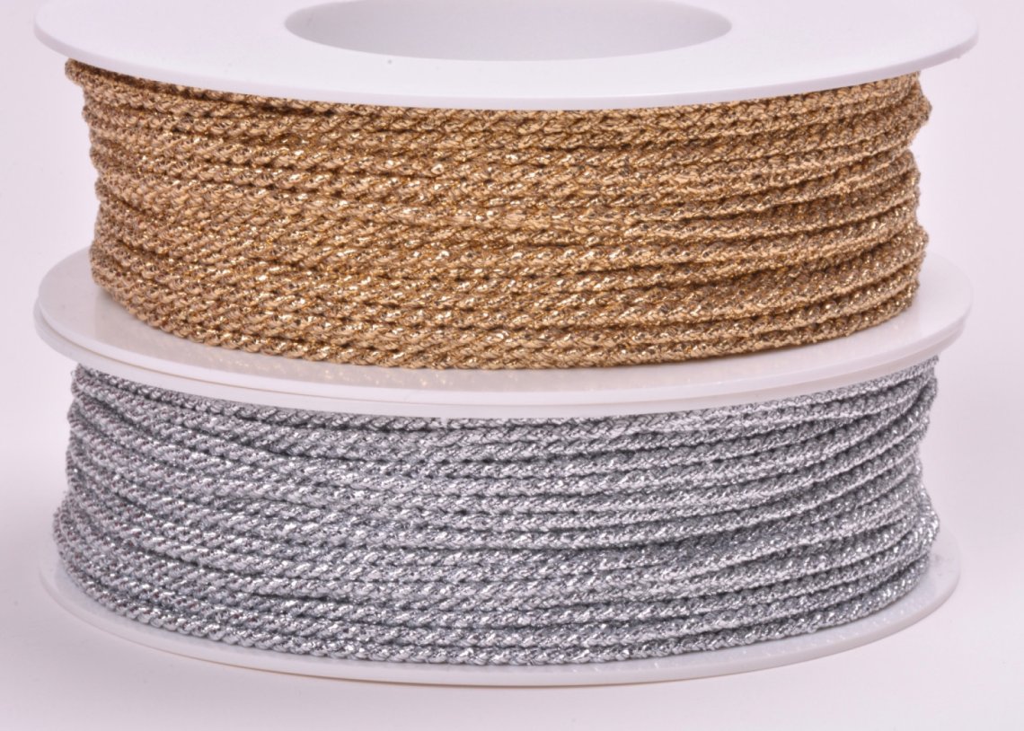 Kroucená šnůrka rexorová šíře 2mm