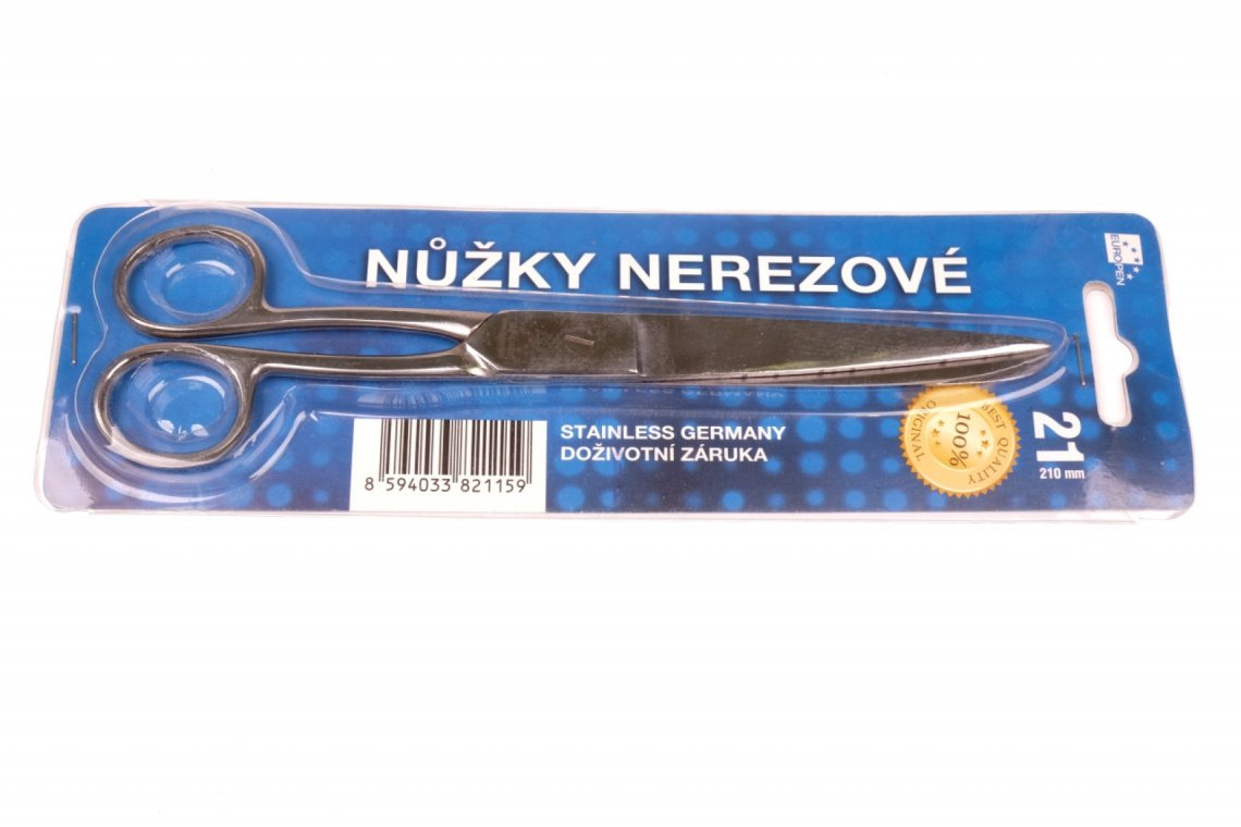 Nůžky celokovové 21cm