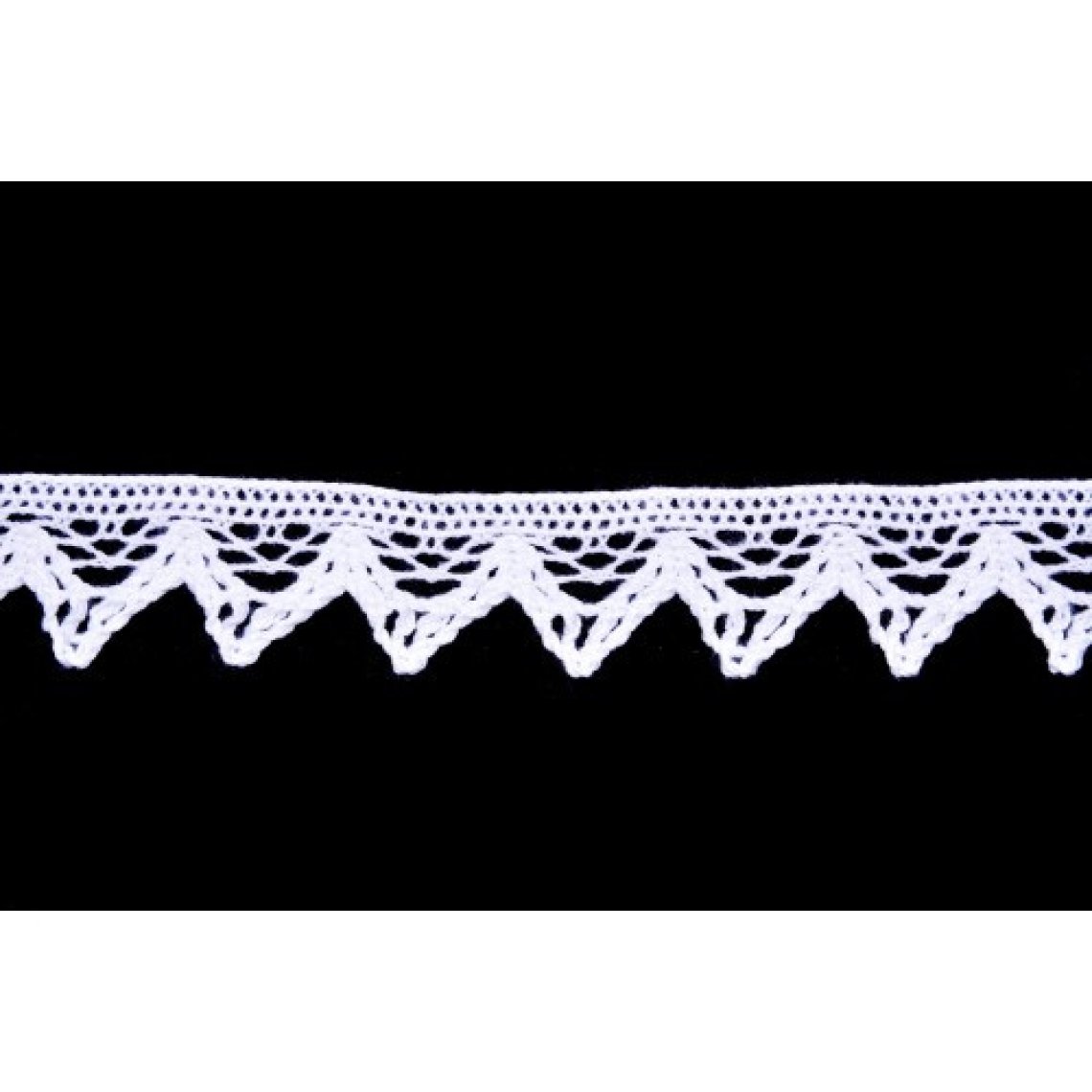 Krajka bavlněná 75469 paličkovaná šíře 23mm bílá