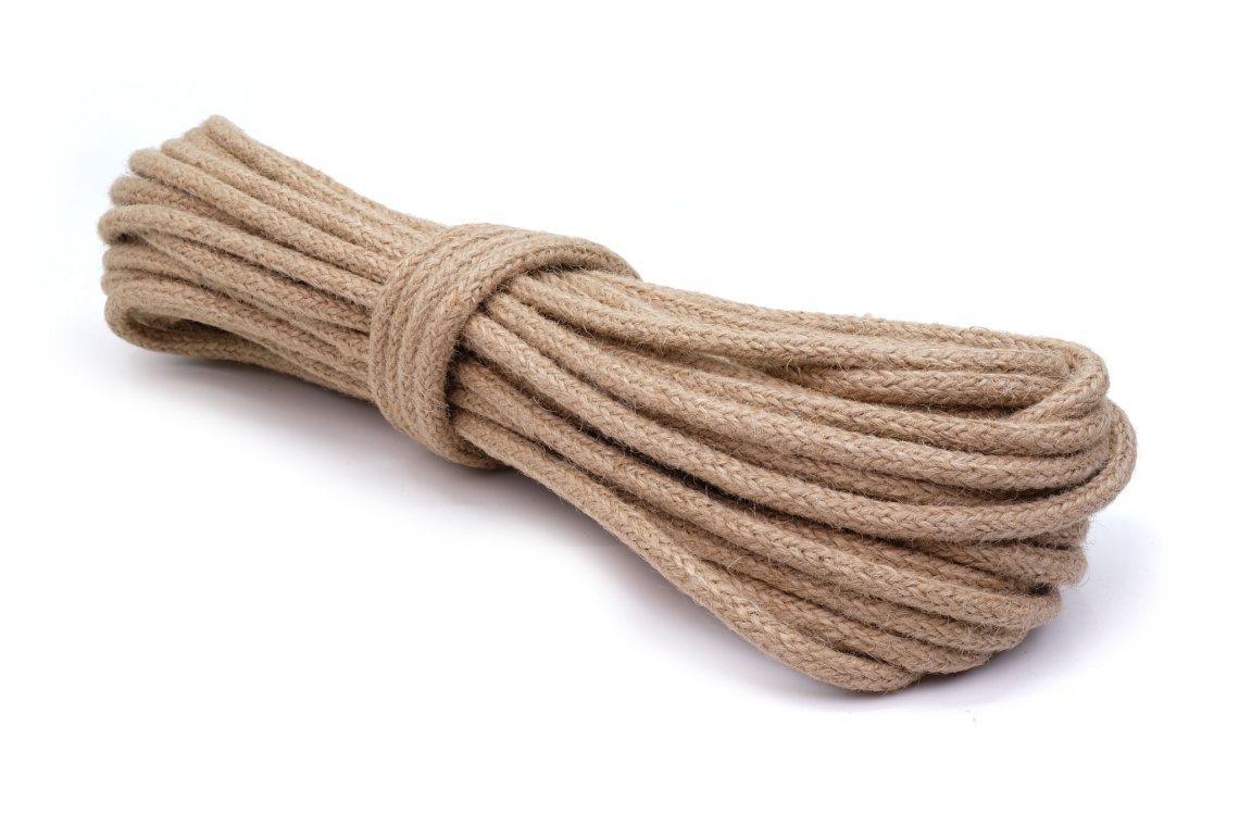 Šnůra pletená JUTOVÁ 8 mm