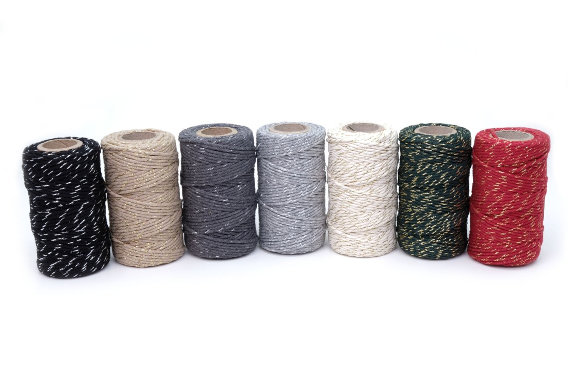 Bavlněný provázek s rexorem 2mm návin 100g