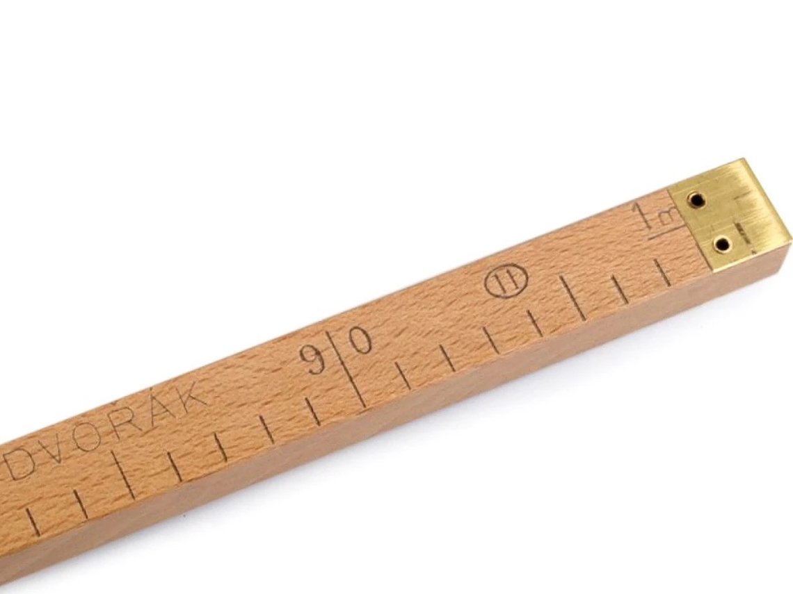 Metr dřevěný cejchovaný HRANATÝ 100cm CEJCH 2025