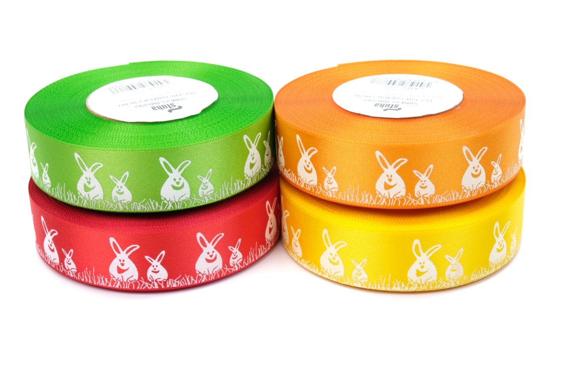 Stuha velikonoční zajíc šíře 24mm
