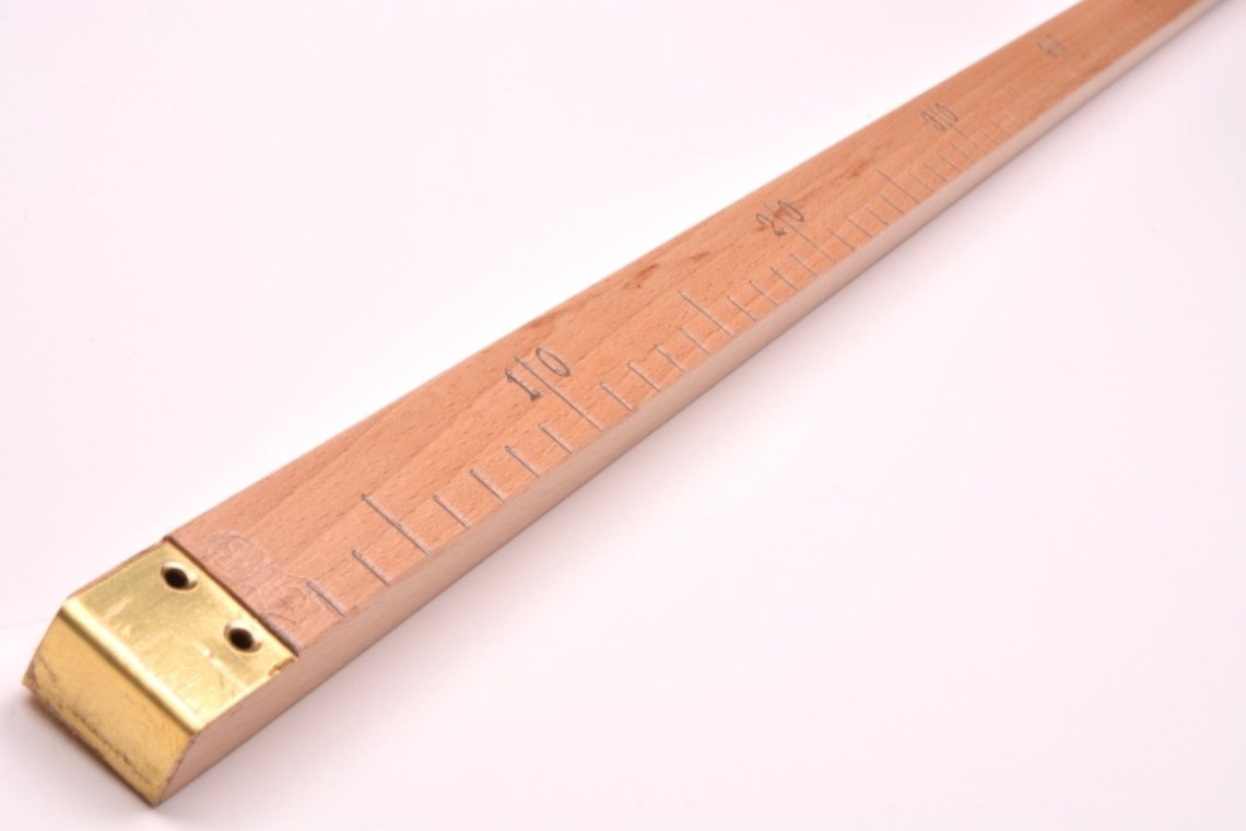 Metr dřevěný cejchovaný HRANATÝ 100cm CEJCH 2025
