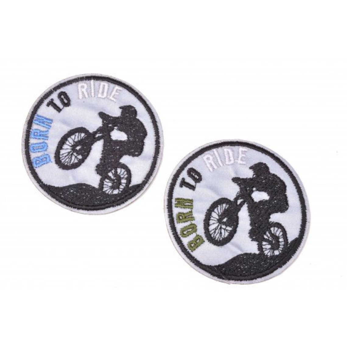 Aplikace nažehlovací 3142 reflexní BORN TO RIDE vel.6x6cm