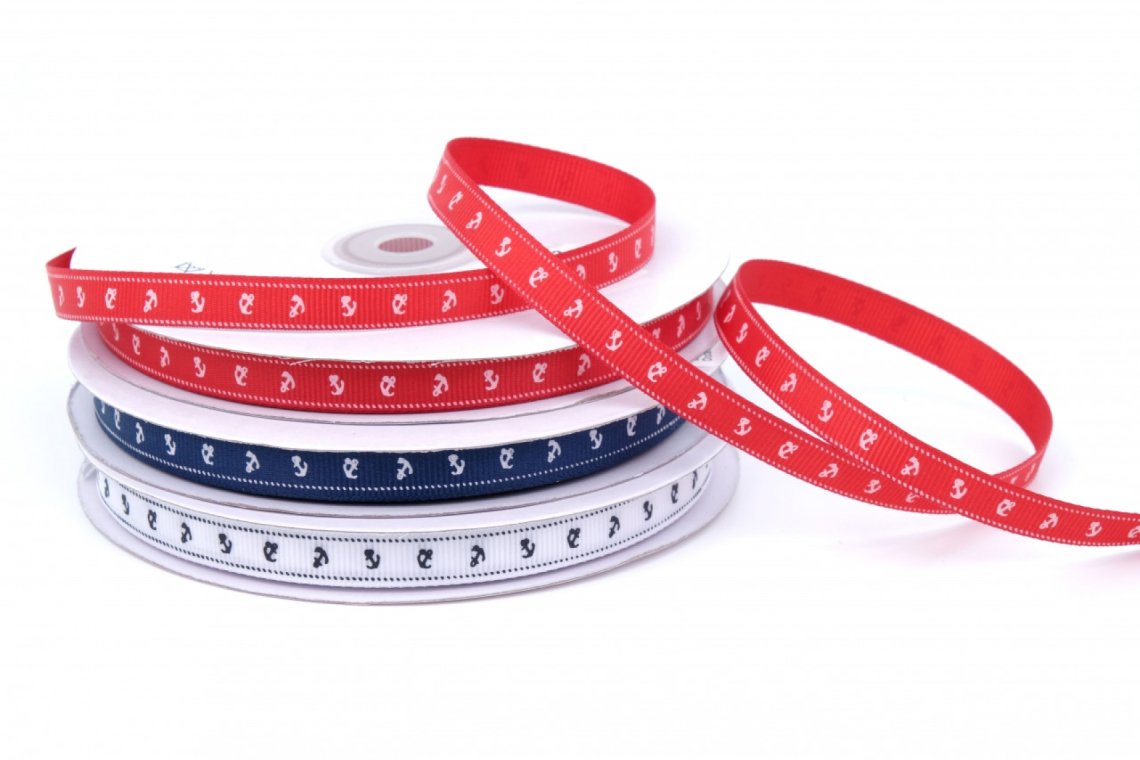 Stuha rypsová kotvy šíře 10mm
