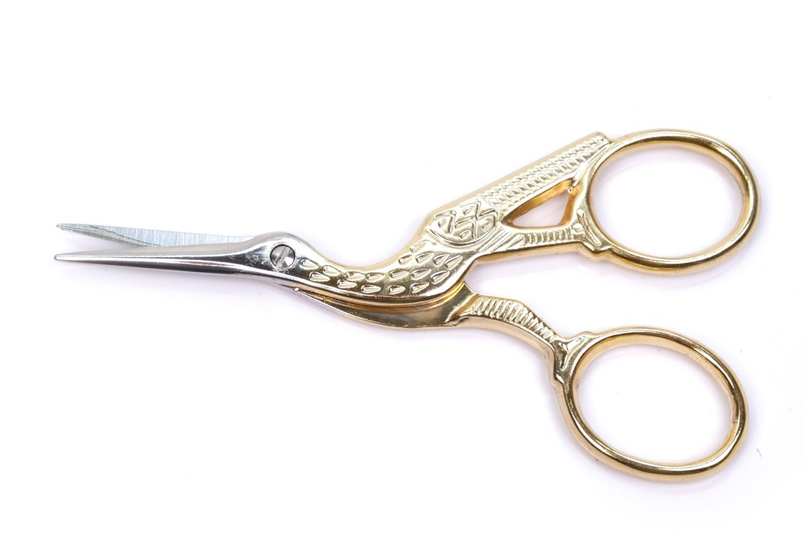 Nůžky vyšívací Čáp 9cm