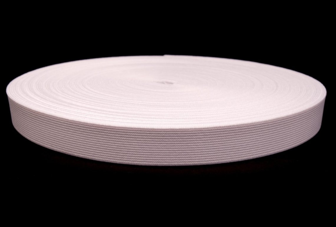 Pruženka pevná šíře 2,5cm bílá