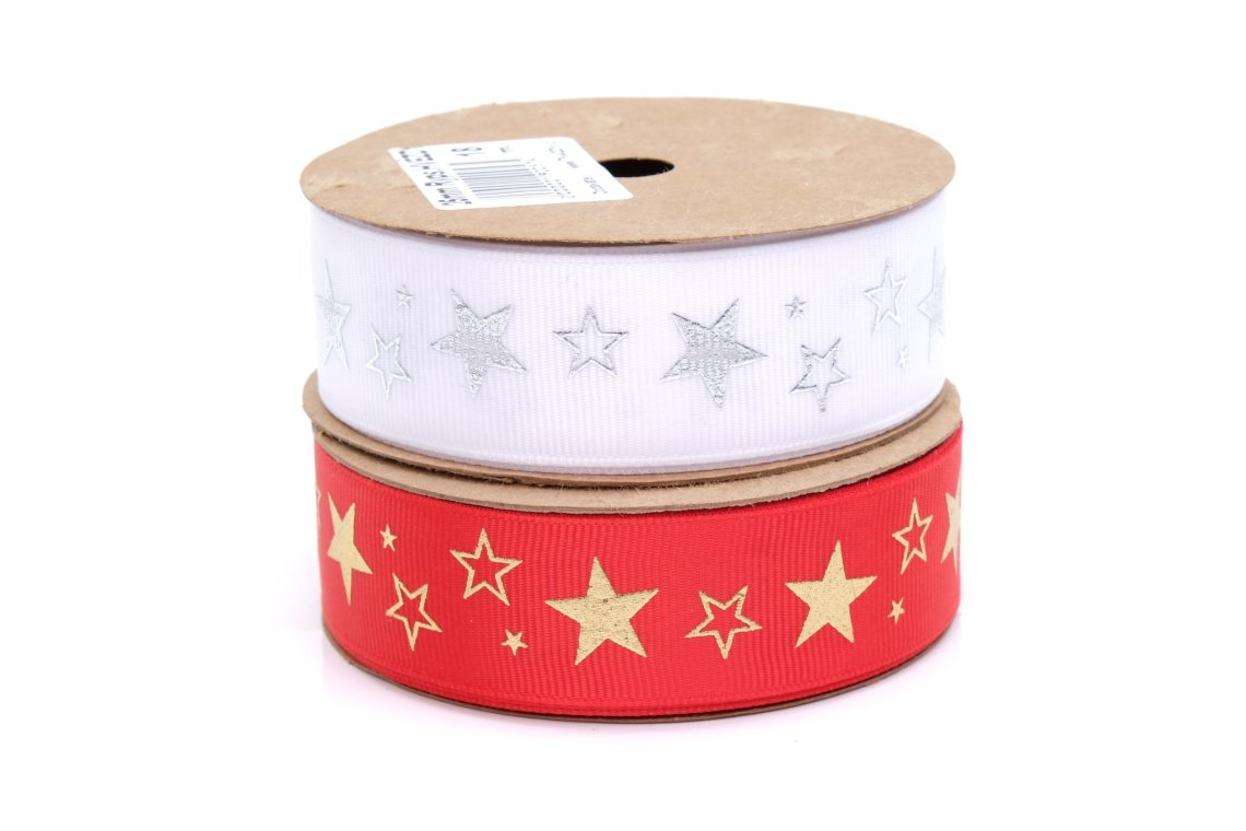Stuha rypsová hvězdy šíře 25mm