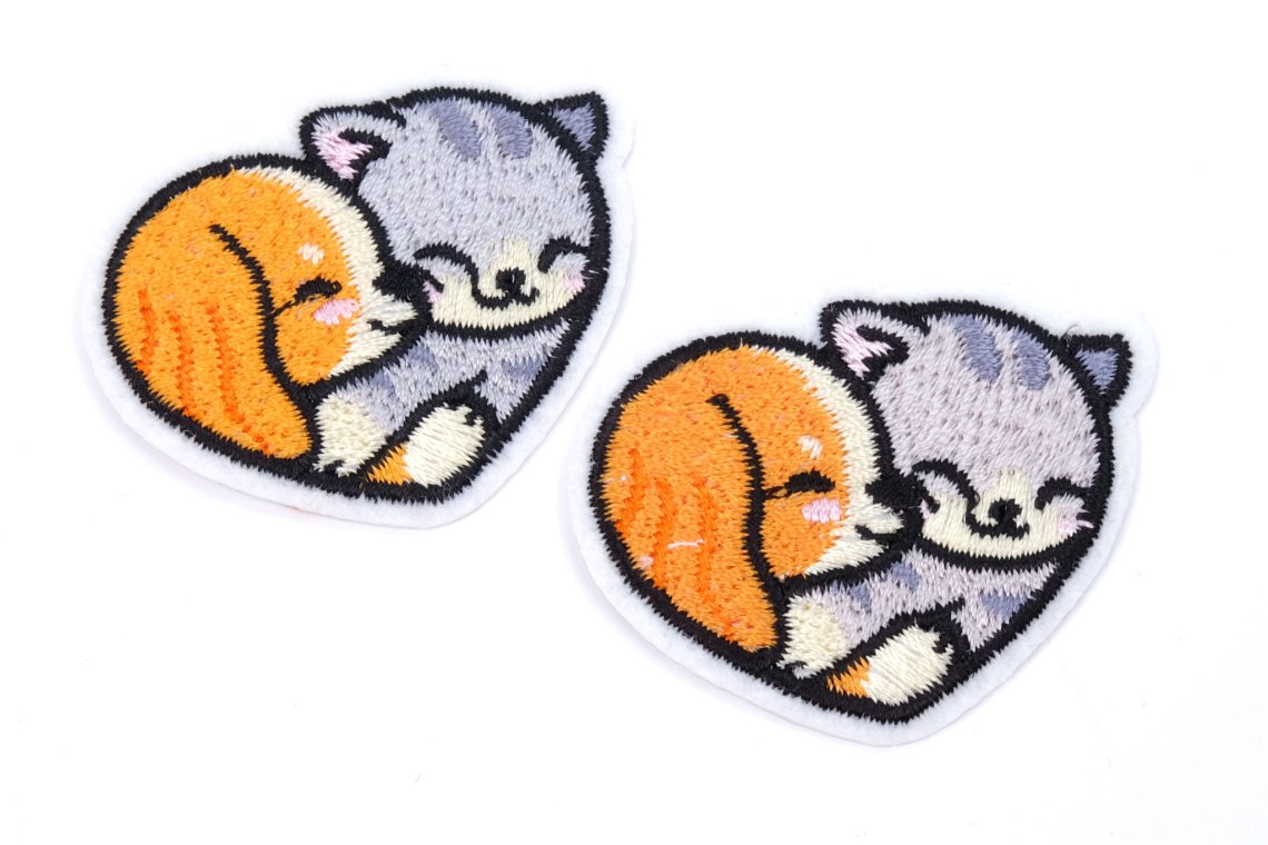 Aplikace nažehlovací 6243 kočka a pes vel.5x4cm