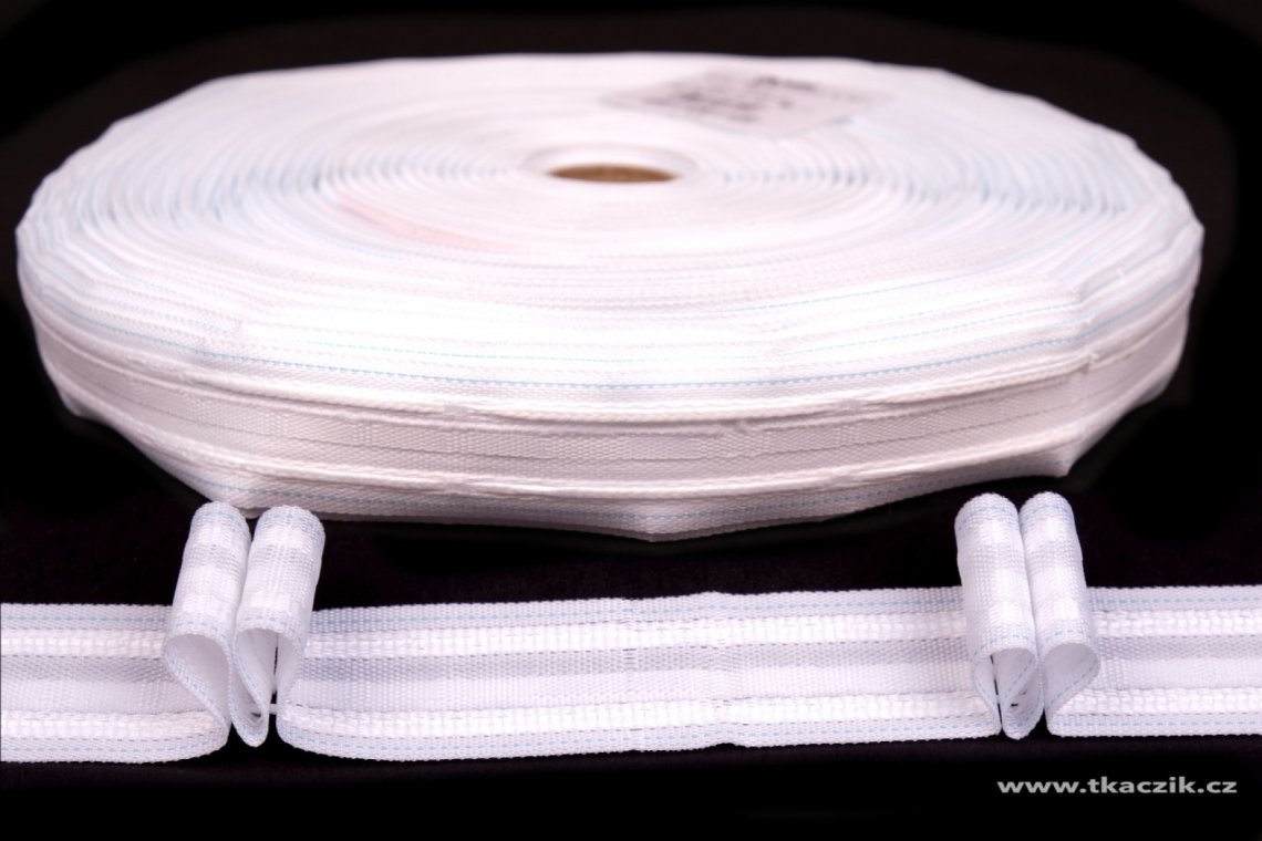 Záclonovka 28mm dvojskladová 1:2