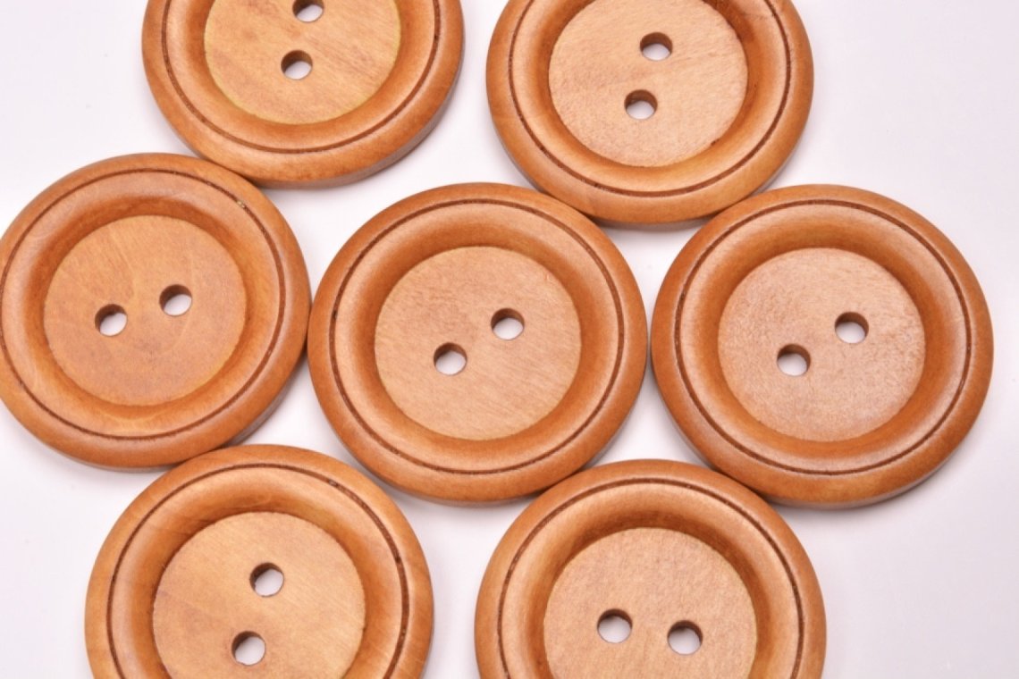 Knoflík dřevěný 1496 vel.54 - 34,3mm