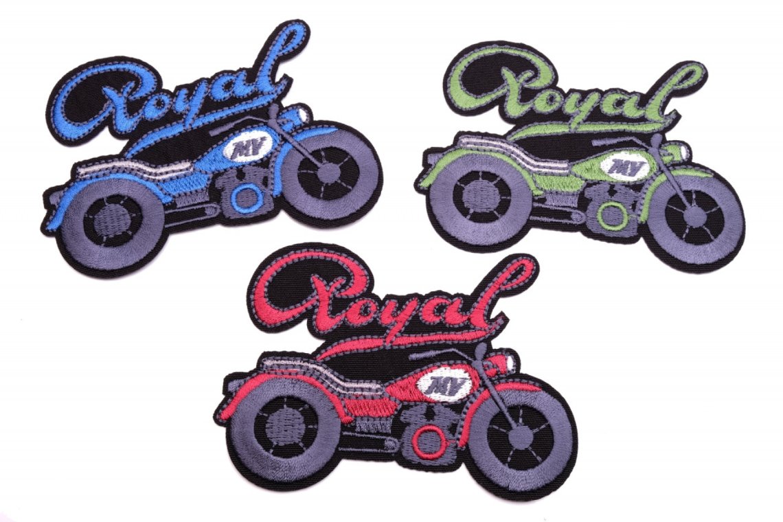 Aplikace nažehlovací 2359 Royal moto vel.10x7cm