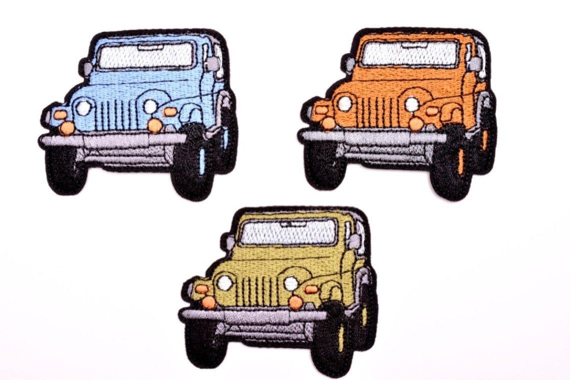 Aplikace nažehlovací 2091 Jeap vel.6x6,5cm