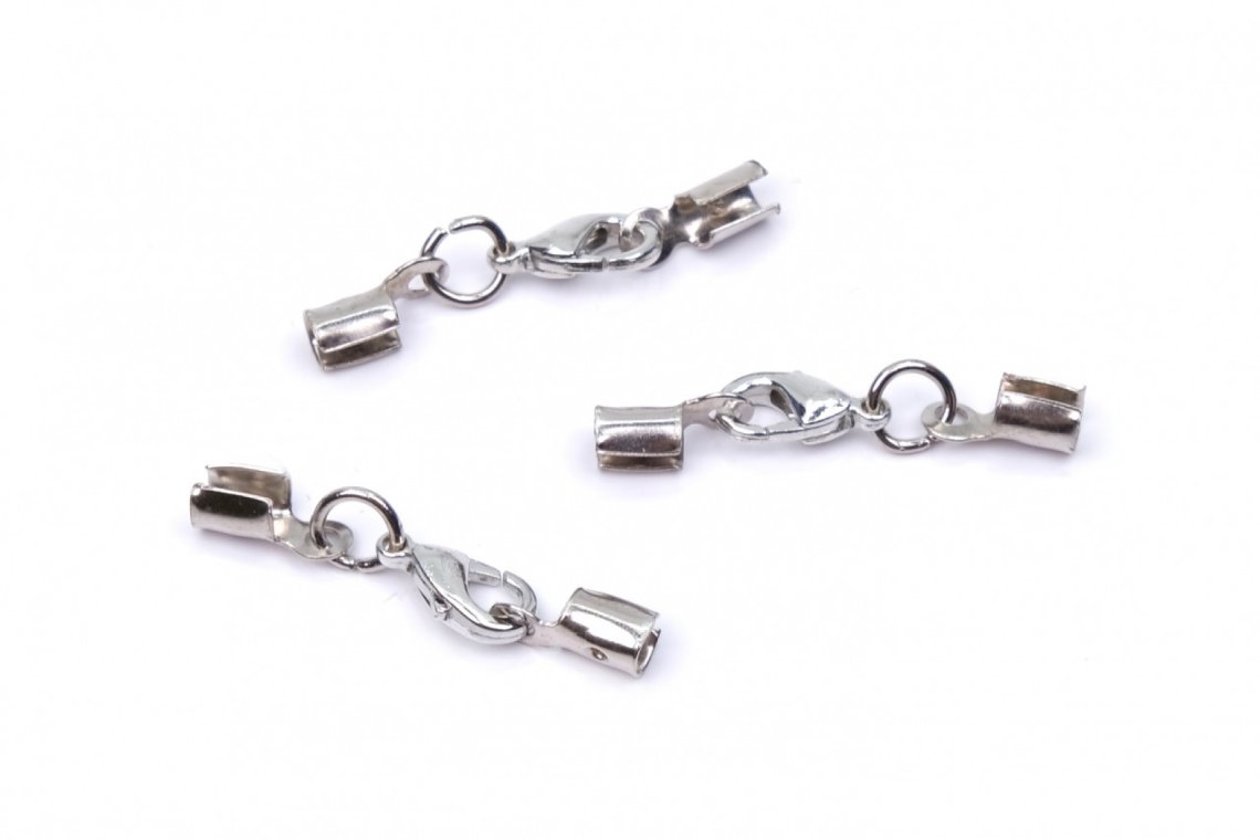 Bižuterní zapínání na kůži nikl