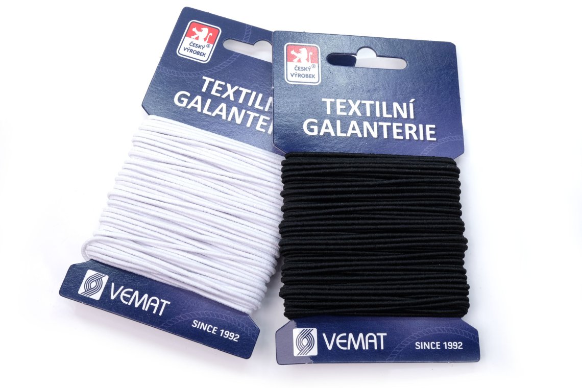 Pruženka klobouková šíře 1,4mm karta 10m