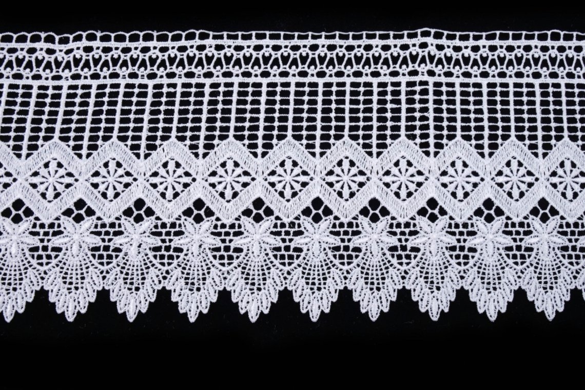 Krajka paličkovaná 3225 šíře 13,5cm bílá