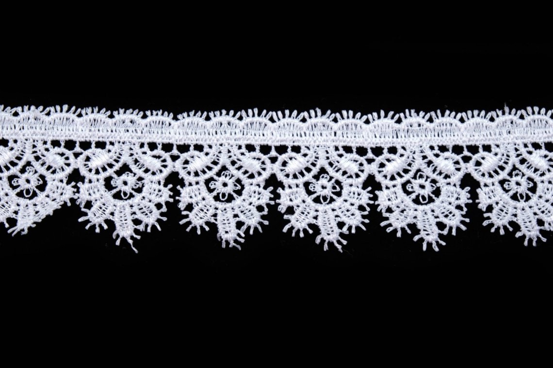 Krajka paličkovaná 1120 šíře 4cm bílá