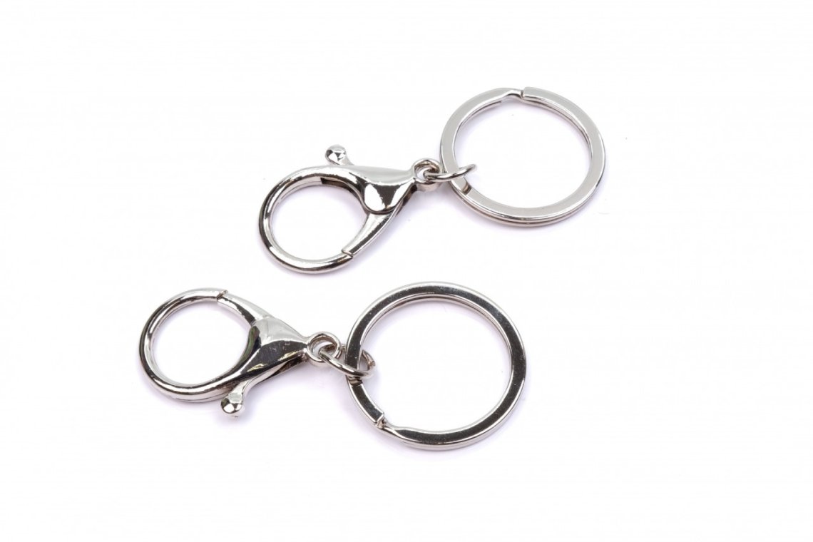 Karabina kovová s kroužkem nikl