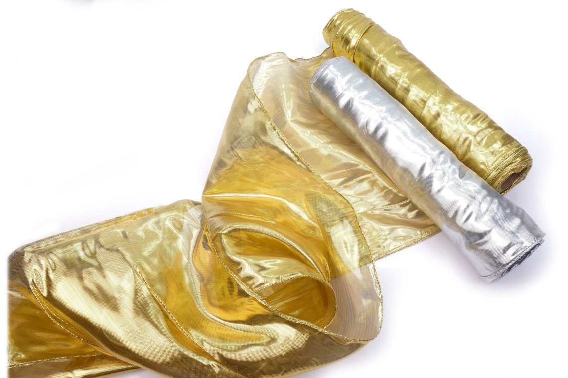 Organza obšitá šíře 28cm návin 7,5m