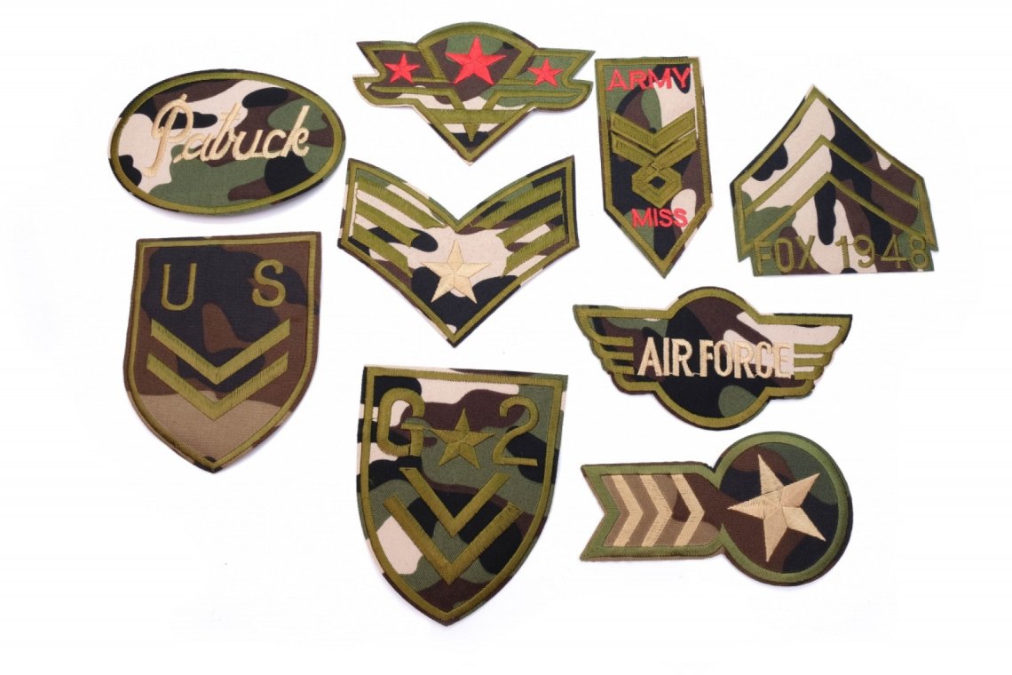 Aplikace nažehlovací T41 ARMY mix