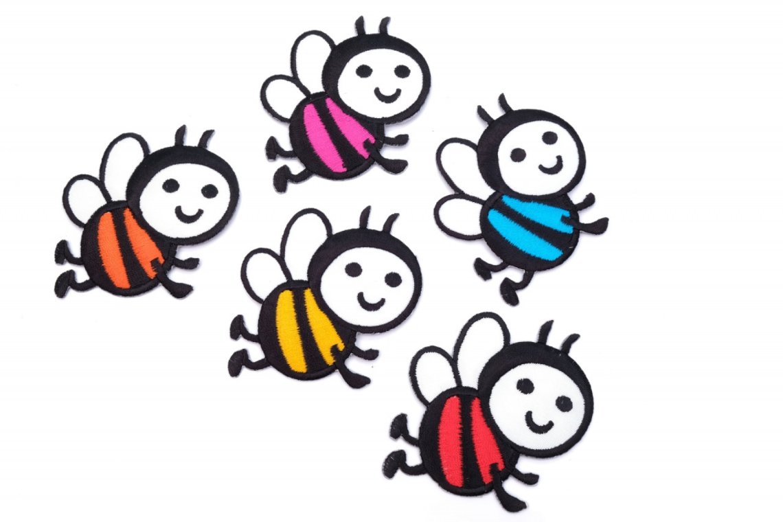 Aplikace nažehlovací T35 včelka vel.7x6cm