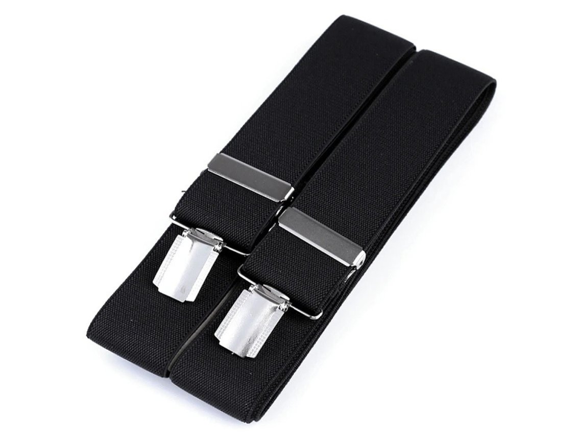 Šle pánské vzor Y šíře 40mm /120cm černé