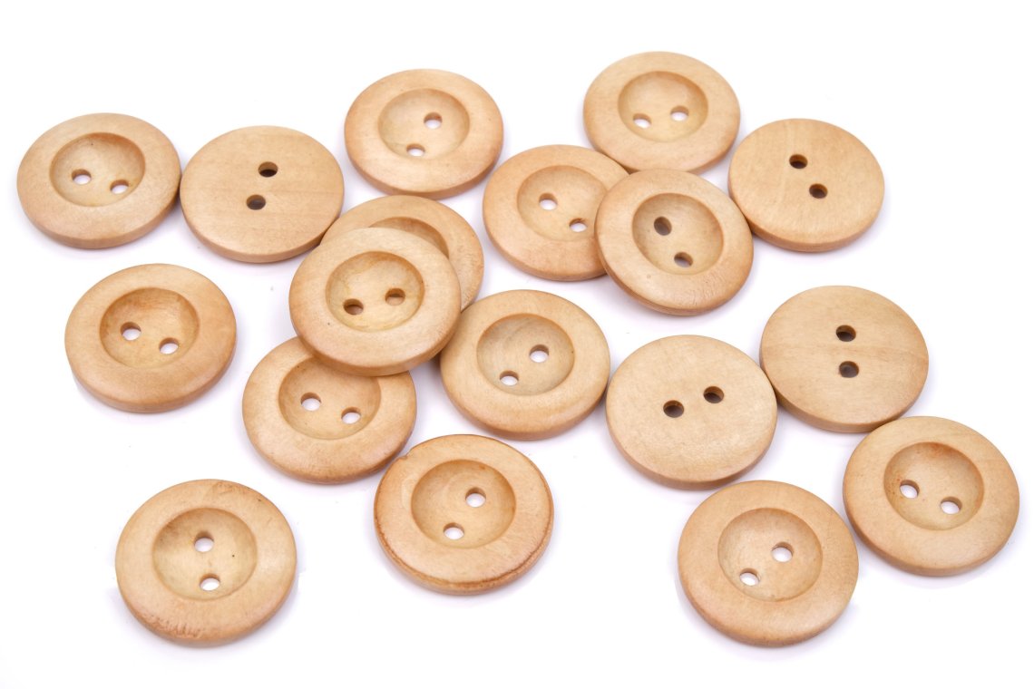 Knoflík dřevěný 1497 vel.40 - 25,4mm